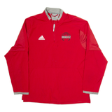 ADIDAS Borden Basketball Mens Track Jacket Red L