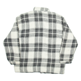 NOBLESSIMO Mens Lumberjack Jacket White Check M