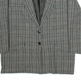 Mens Blazer Jacket Grey Check L