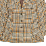 Mens Blazer Jacket Brown Check S