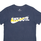 NIKE Mens T-Shirt Blue M