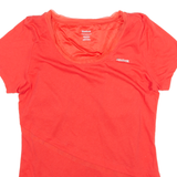 REEBOK Womens T-Shirt Orange S