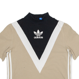 ADIDAS Womens T-Shirt Brown UK 4