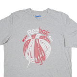 REEBOK Womens T-Shirt Grey XL
