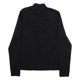 ADIDAS Womens T-Shirt Black Long Sleeve High Neck UK 18