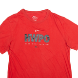 NIKE Womens T-Shirt Red M