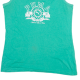 PUMA Womens Vest Green Sleeveless L