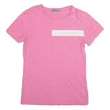 CALVIN KLEIN JEANS Womens T-Shirt Pink XS