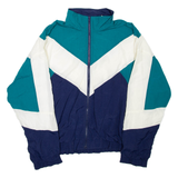 Mens Jacket Blue Colourblock L