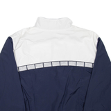 REEBOK Mens Track Jacket Blue Colourblock 2XL