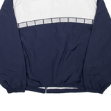 REEBOK Mens Track Jacket Blue Colourblock 2XL