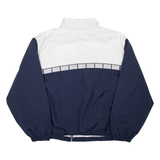 REEBOK Mens Track Jacket Blue Colourblock 2XL