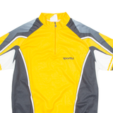 SPORTFUL Cycling Mens Jersey Yellow 1/4 Zip XL