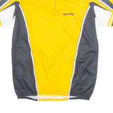 SPORTFUL Cycling Mens Jersey Yellow 1/4 Zip XL