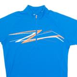 ZIENER Cycling Mens Jersey Blue 1/4 Zip L