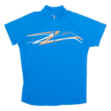 ZIENER Cycling Mens Jersey Blue 1/4 Zip L