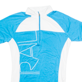 CRANE Cycling Mens Jersey Blue 1/4 Zip S