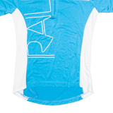 CRANE Cycling Mens Jersey Blue 1/4 Zip S