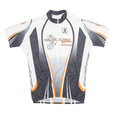 BIEMME Cycling Mens Jersey White 1/2 Zip L