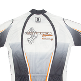 BIEMME Cycling Mens Jersey White 1/2 Zip L