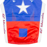 ECM Cycling Mens Jersey Blue Sleeveless 1/4 Zip L