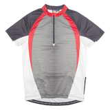 CRIVIT SPORTS Cycling Mens Jersey Grey 1/4 Zip L