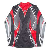 POLI FR Cycling Mens Jersey Black Long Sleeve 1/4 Zip L