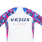 VEJUS Cycling Mens Jersey White 1/4 Zip XS