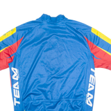 CRANE Cycling Mens Jersey Blue 1/4 Zip L