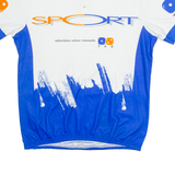 TZAMO Cycling Mens Jersey White 1/4 Zip L