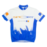 TZAMO Cycling Mens Jersey White 1/4 Zip L