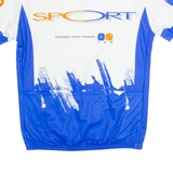 TZAMO Cycling Mens Jersey White 1/4 Zip L