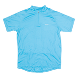 B-PRO Cycling Mens Jersey Blue 1/4 Zip M