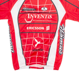 VELOTEX Cycling Mens Jersey Red 1/4 Zip M