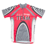 BRUNEX Cycling Mens Jersey Red 1/2 Zip S