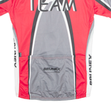 BRUNEX Cycling Mens Jersey Red 1/2 Zip S