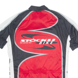 CUORE Cycling Mens Jersey Red 1/4 Zip S