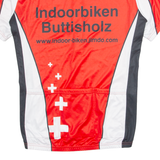 CUORE Cycling Mens Jersey White 1/4 Zip L