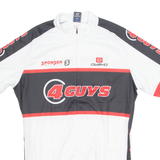OWAYO Cycling Mens Jersey White 1/4 Zip L