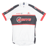 OWAYO Cycling Mens Jersey White 1/4 Zip L