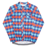 SEDRICK Cycling Mens Jersey Blue Long Sleeve 1/4 Zip XL
