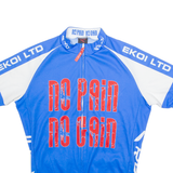 EKOI Cycling Mens Jersey Blue 1/4 Zip L