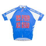 EKOI Cycling Mens Jersey Blue 1/4 Zip L