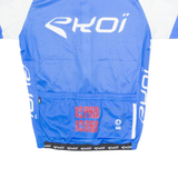 EKOI Cycling Mens Jersey Blue 1/4 Zip L
