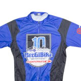 SCOTT Cycling Mens Jersey Blue 1/4 Zip M