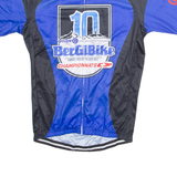 SCOTT Cycling Mens Jersey Blue 1/4 Zip M