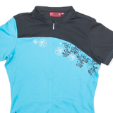 K-TEC Cycling Womens Jersey Blue 1/4 Zip S