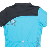 K-TEC Cycling Womens Jersey Blue 1/4 Zip S