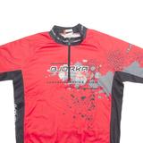BJORKA Cycling Mens Jersey Red 1/4 Zip M