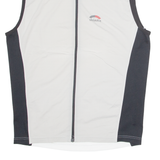 SKINFIT Cycling Mens Jersey Grey Sleeveless 1/4 Zip L